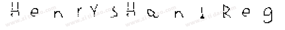 HenrysHand Regular字体转换